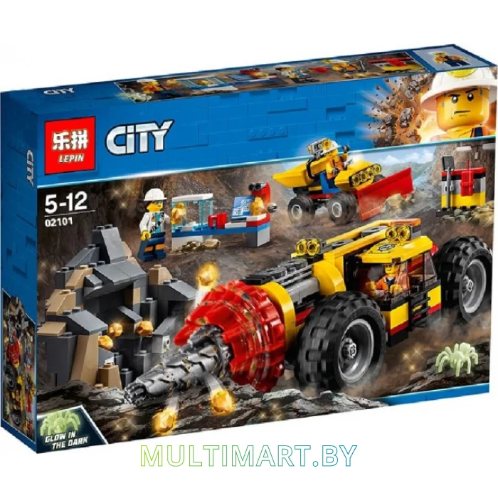 Конструктор Lepin 02101 Тяжёлый бур для горных работ (329 деталей)